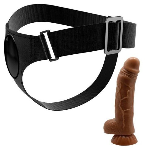 Pretty Love - Harness Briefs Micheal  7.0" Dildo - Страпон с креплением, 20х4.4 см